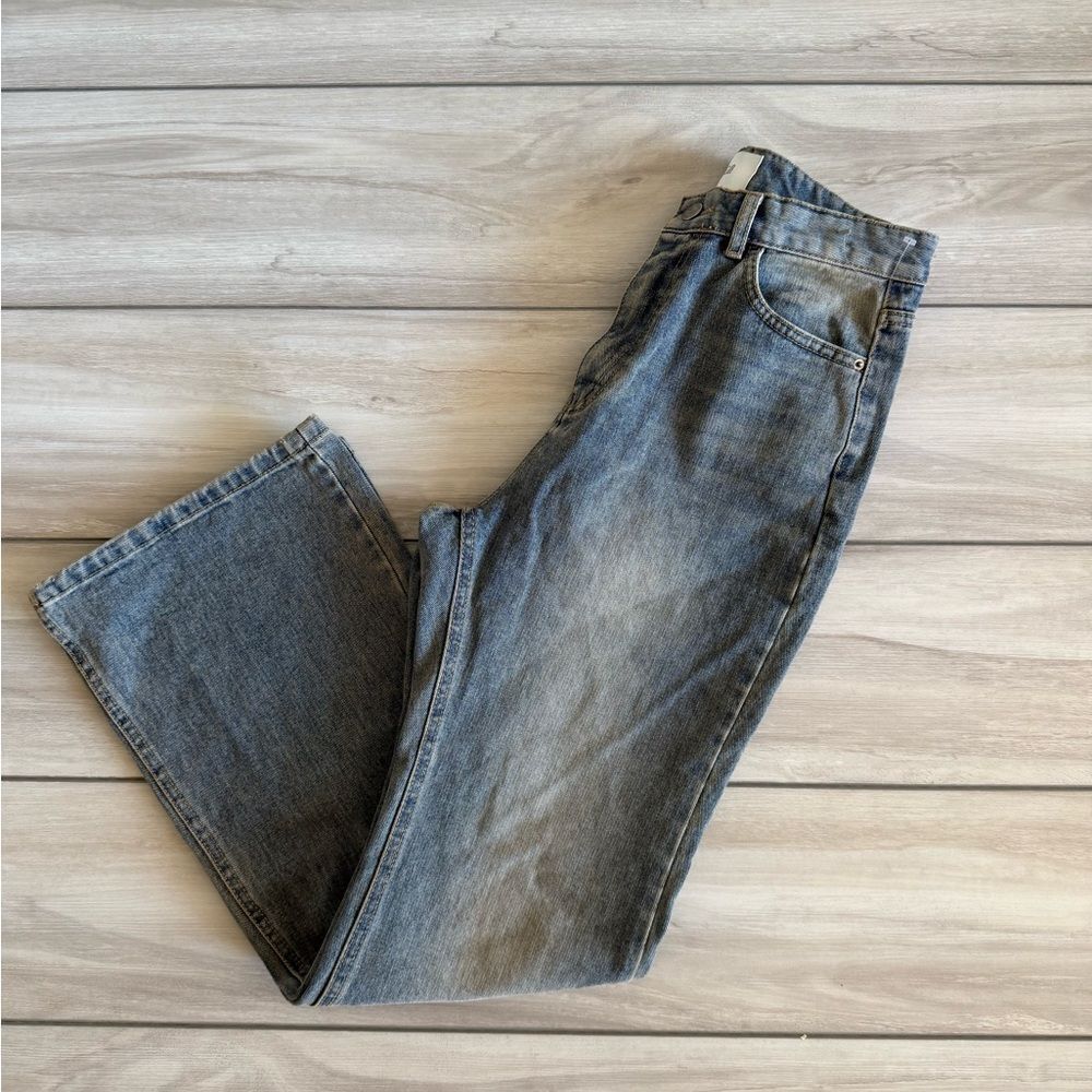 Gilli High Waist Flair Jeans Blue Large NWOT